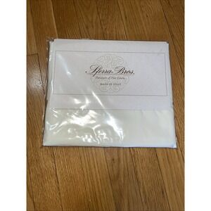 SFERRA BROS 2 Standard Pillowcases 100% EGYPTIAN COTTON PUNTO OMBRA HEM ITALY
